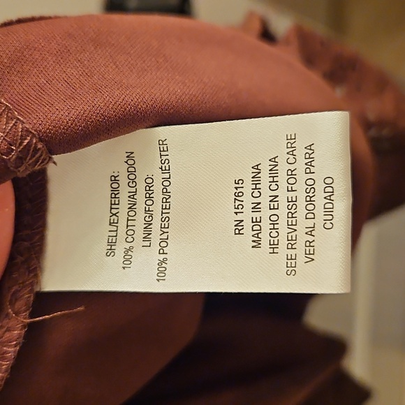 💕Joie | Brown Cotton Eyelet Mini Dress| W Sz M| Tiered Ruffle Boho Chic - Picture 5 of 10